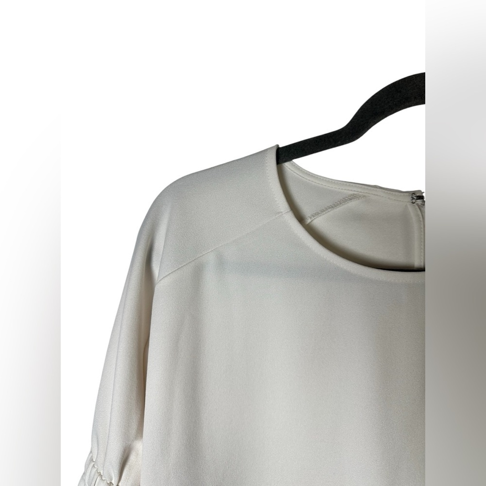 Ann Taylor Petite Women’s White 3/4 Sleeve Blouse XSP - Picture 3 of 7